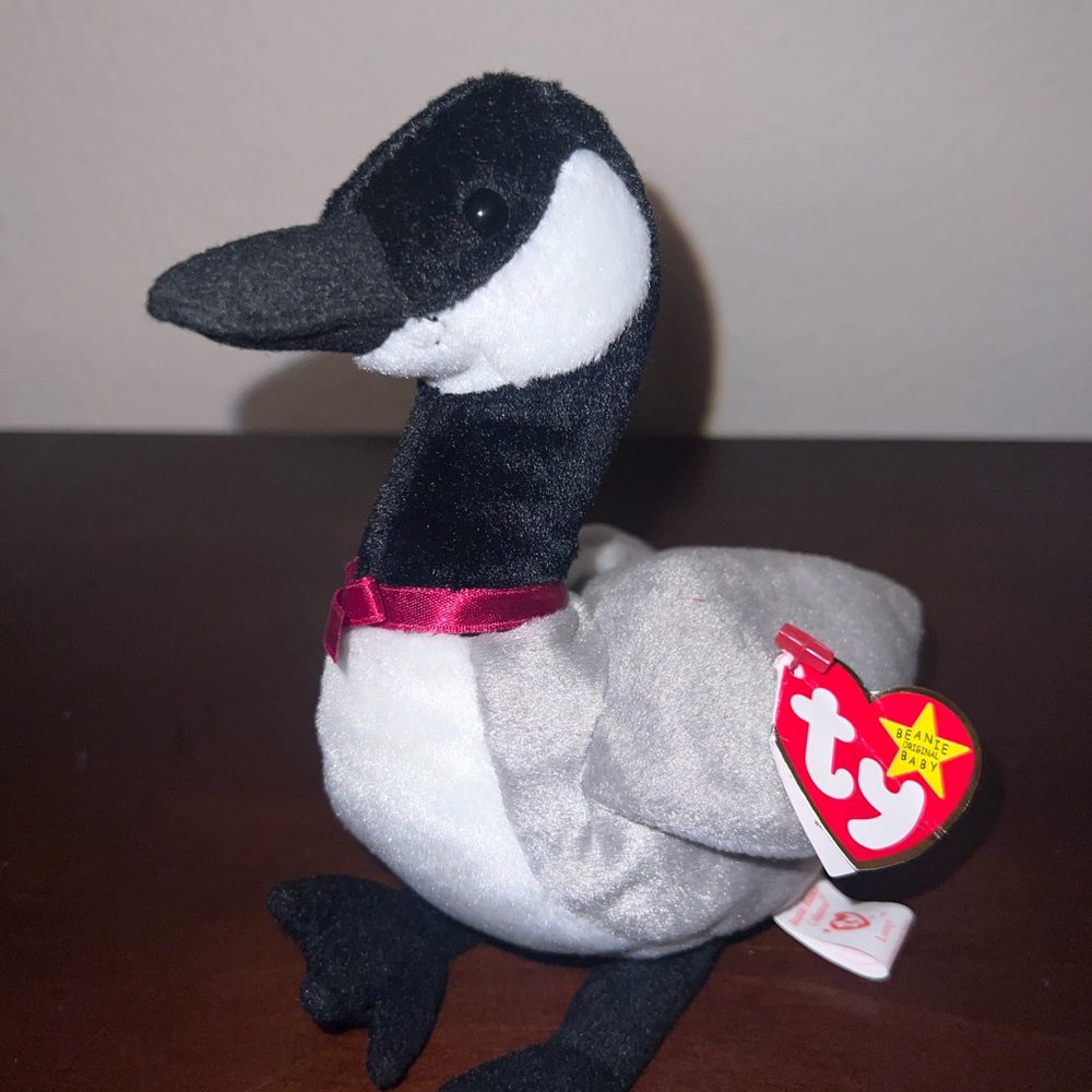 Rare Vintage  Loosy the Goose Beanie Baby circa 1998